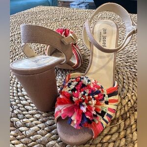 Jon Josef Spanish Pom Pom Heeled Sandals